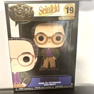 Seinfeld George Enamel Pin